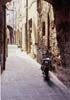 travel picture of alley scooter in Pitigliano, Tuscany Italy by Diane Rose Photographs